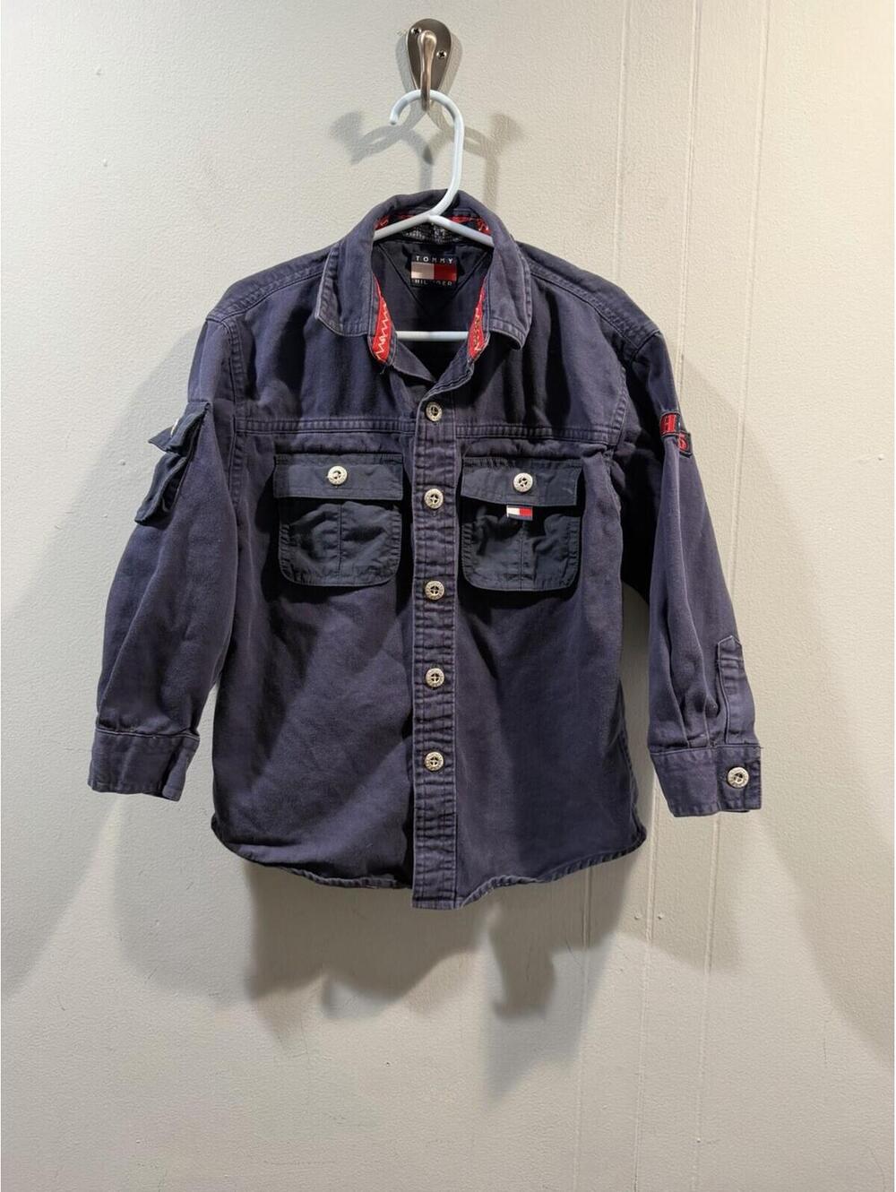 Kids Boys Tommy Hilfiger Shirt Size 5 Blue